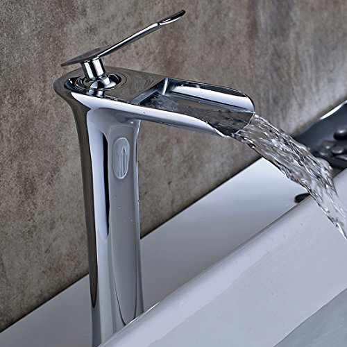 Aimadi Waschtischarmatur Wasserfall Wasserhahn Bad Mischbatterie Badarmatur Waschbeckenarmatur Waschbecken Badezimmer…