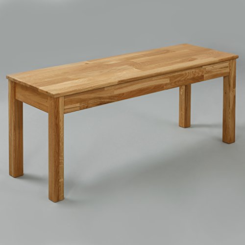 Krok Wood Sitzbank Tomas aus Massivholz (Eiche, 100 x 35 x 45 cm)