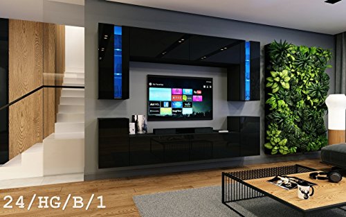 HomeDirectLTD Wohnwand Future 24 Moderne Wohnwand, Exklusive Mediamöbel, TV-Schrank, Neue Garnitur, Große Farbauswahl…