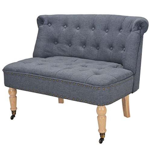 vidaXL Sofa 2-Sitzer Loveseat Couch Sessel Polstersofa Stoffsofa Loungesofa Sitzmöbel Polstermöbel Designsofa…