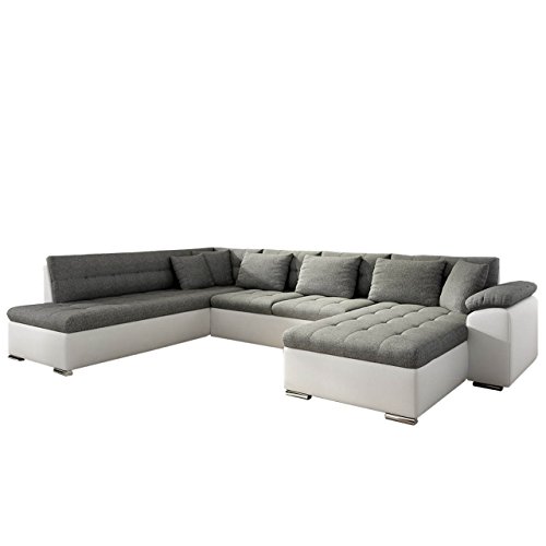 Mirjan24 Eckcouch Ecksofa Niko! Design Sofa Couch! mit Schlaffunktion! U-Sofa Große Farbauswahl! Wohnlandschaft…