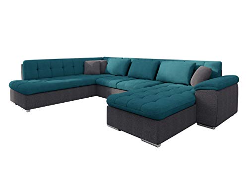 Mirjan24 Eckcouch Ecksofa Niko Bis! Design Sofa Couch! mit Schlaffunktion und Bettkasten! U-Sofa Große Farbauswahl…