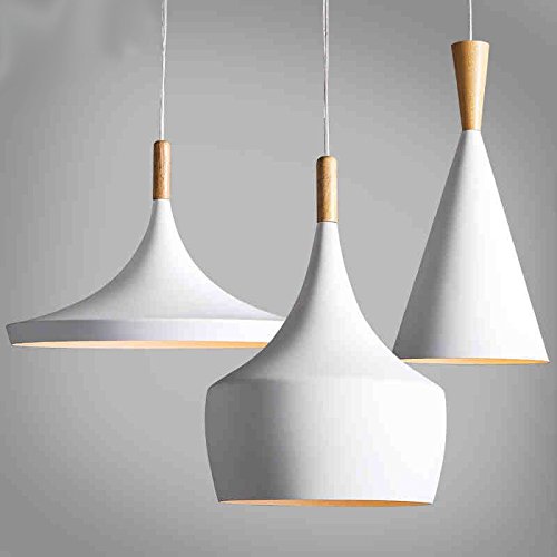 icase4u® Retro lampe vintage Kronleuchter Pendelleuchten Moderne minimalistischen Stil nordischen Stil Weiße…