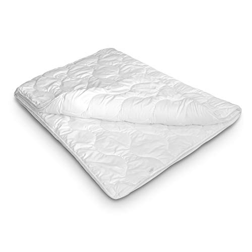Siebenschläfer 4-Jahreszeiten Bettdecke 135x200 cm - bestehend aus 2 zusammengeknöpften Steppdecken - adaptierbare Decke…