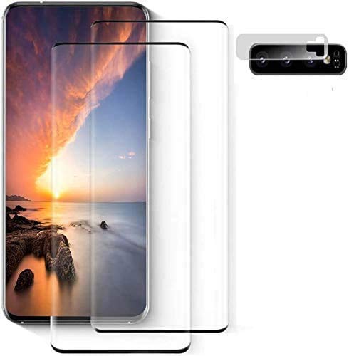 FQDDZ Panzerglas Schutzfolie für Samsung Galaxy S20 [2 Stück],+Kamera Schutzfolie, Anti-Öl, Blasen und Fingerabdruck…